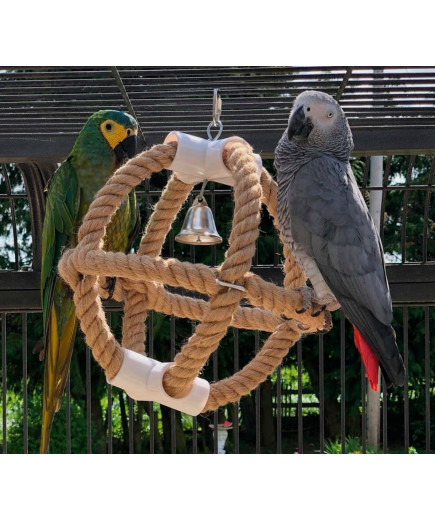 Parrot Planet Jute Swinger Parrot Toy
